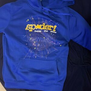 Spider Blue Hoodie - NWOT